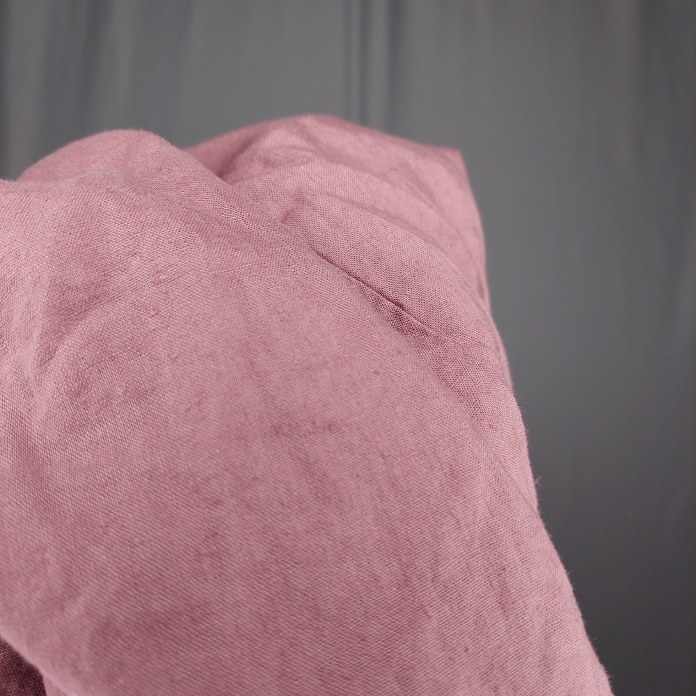 Needle & Cloth Button Shirt Women 20 XXL Pink Long Sleeve Linen Rayon Coastal - Picture 9 of 9